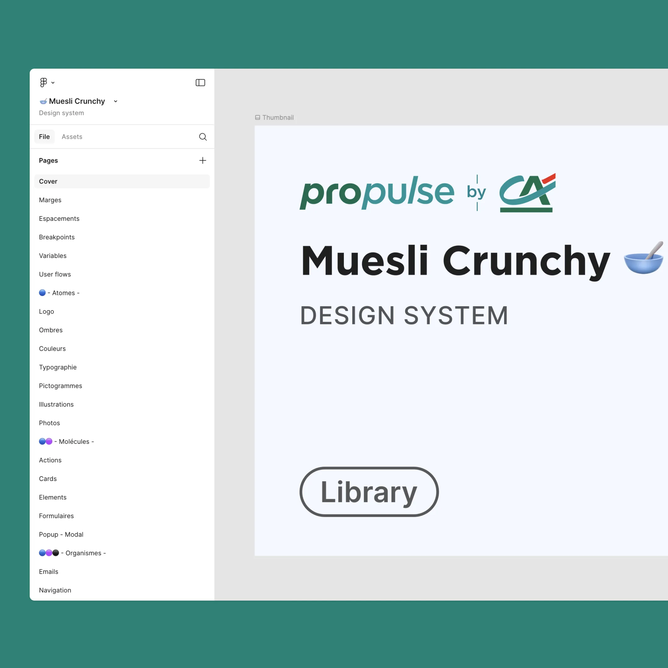 Design system Propulse by CA